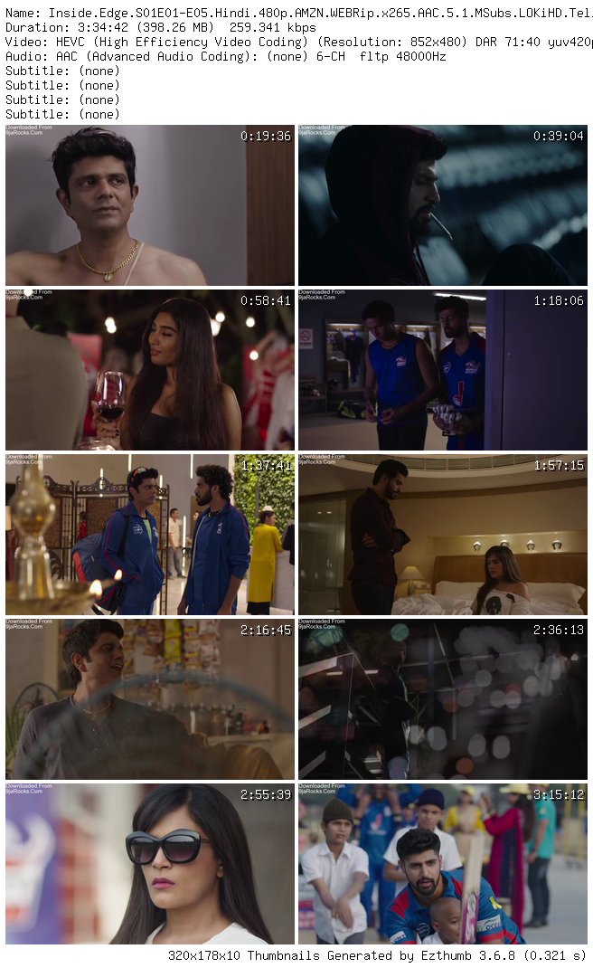 Inside Edge Season 1 Episode 1 - 9 [Bollywood Series]